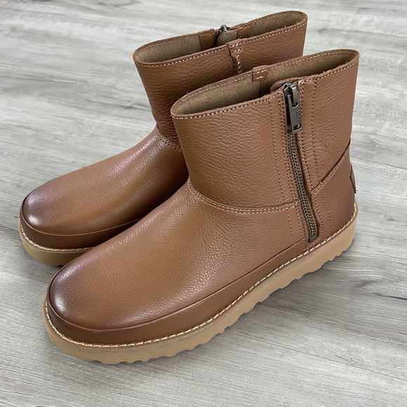 🌿UGG🌿 W DECONSTRUCTED  CHESTNUT MINI ZIP BOOTS - Picture 9 of 14